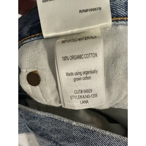 AGOLDE Lana Mid-Rise Straight-Leg jeans in the Backdrop wash size 26 - Picture 5 of 8